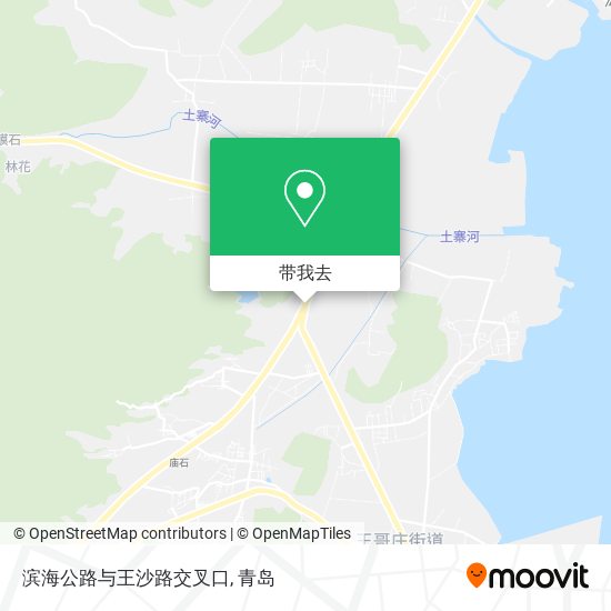 滨海公路与王沙路交叉口地图