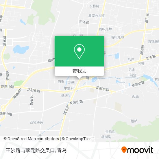 王沙路与萃元路交叉口地图