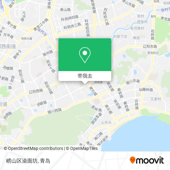 崂山区渝面坊地图