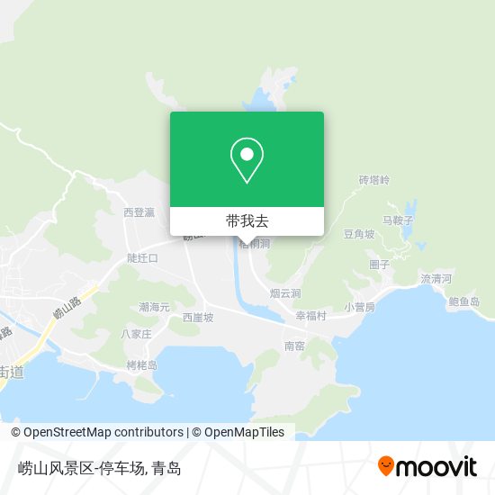 崂山风景区-停车场地图