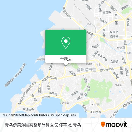 青岛伊美尔国宾整形外科医院-停车场地图