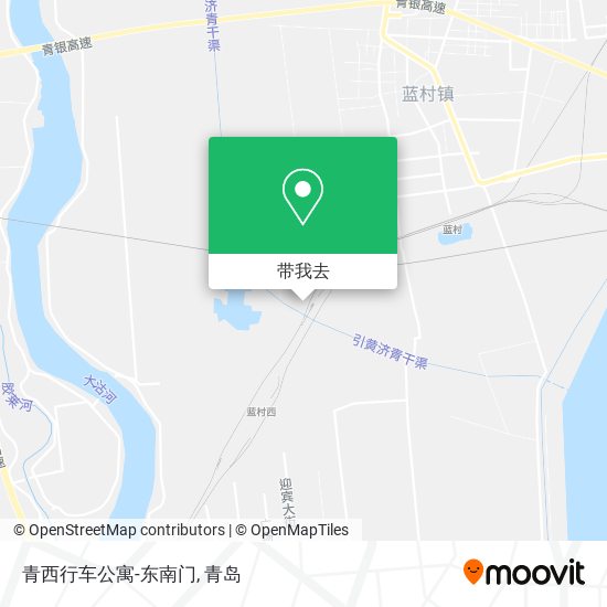 青西行车公寓-东南门地图