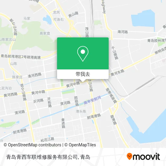 青岛青西车联维修服务有限公司地图