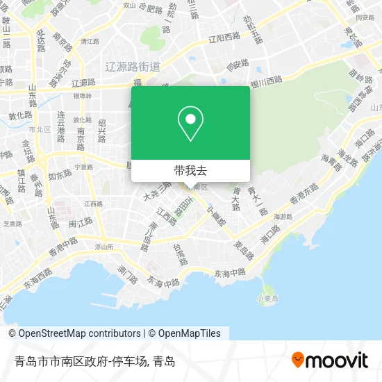 青岛市市南区政府-停车场地图
