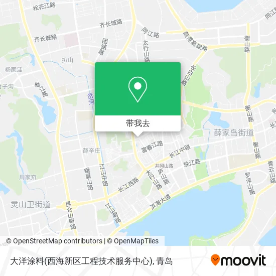 大洋涂料(西海新区工程技术服务中心)地图
