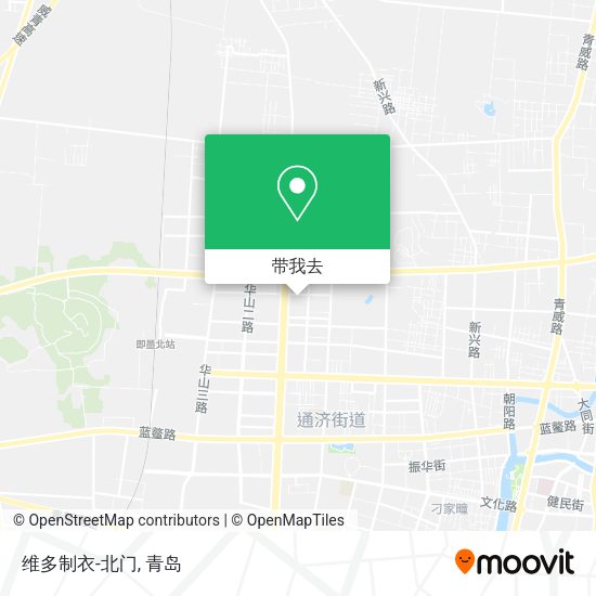 维多制衣-北门地图