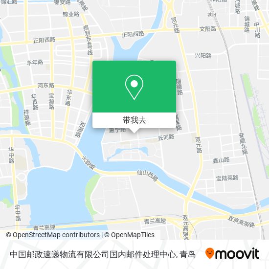 中国邮政速递物流有限公司国内邮件处理中心地图