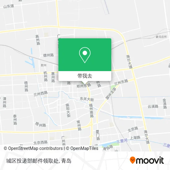城区投递部邮件领取处地图