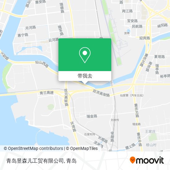 青岛昱森儿工贸有限公司地图