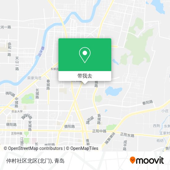 仲村社区北区(北门)地图