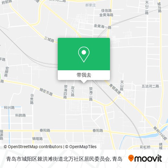 青岛市城阳区棘洪滩街道北万社区居民委员会地图