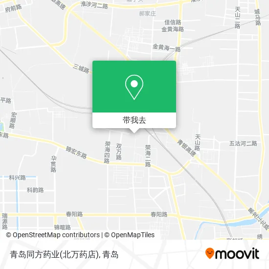 青岛同方药业(北万药店)地图