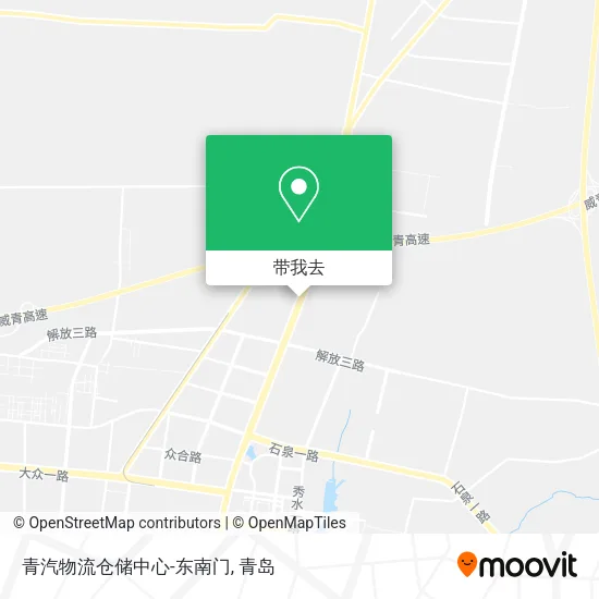 青汽物流仓储中心-东南门地图