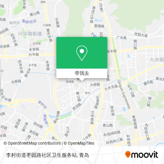 李村街道枣园路社区卫生服务站地图