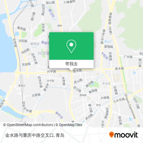 金水路与重庆中路交叉口地图