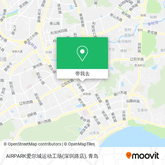 AIRPARK爱尔城运动工场(深圳路店)地图