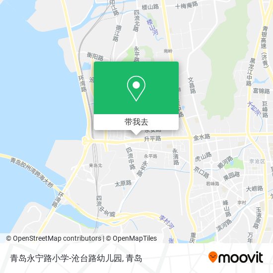 青岛永宁路小学-沧台路幼儿园地图