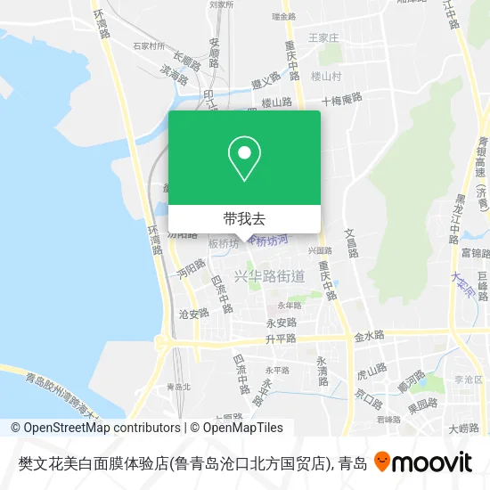 樊文花美白面膜体验店(鲁青岛沧口北方国贸店)地图