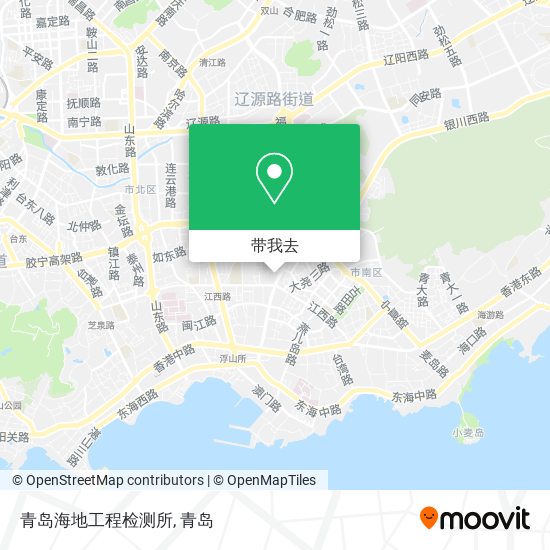 青岛海地工程检测所地图