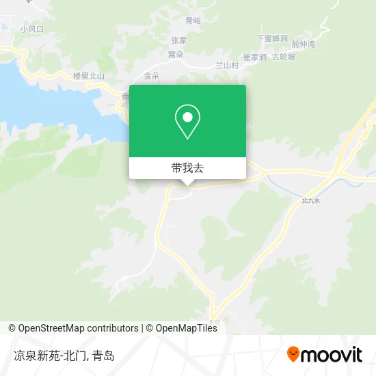 凉泉新苑-北门地图