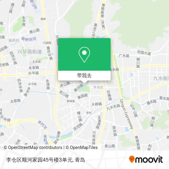 李仓区顺河家园45号楼3单元地图