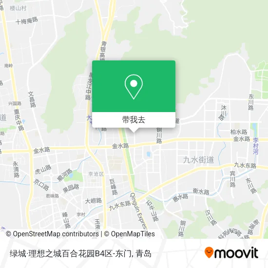 绿城·理想之城百合花园B4区-东门地图