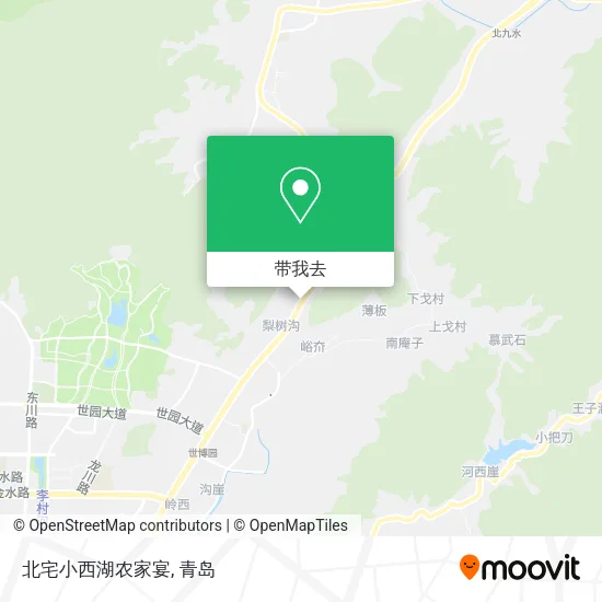 北宅小西湖农家宴地图