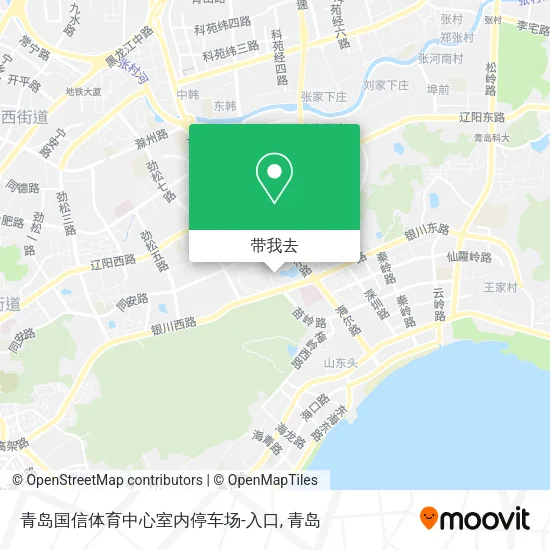 青岛国信体育中心室内停车场-入口地图