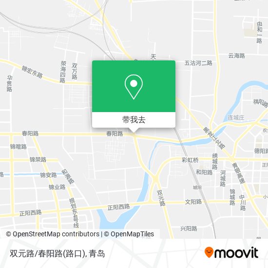 双元路/春阳路(路口)地图