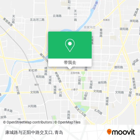 康城路与正阳中路交叉口地图