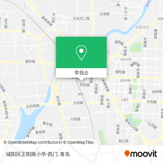 城阳区正阳路小学-西门地图