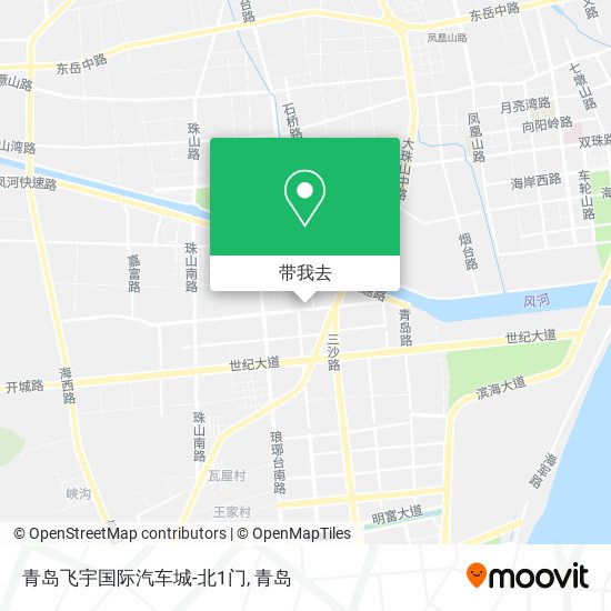 青岛飞宇国际汽车城-北1门地图