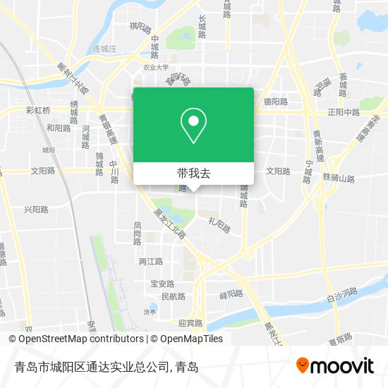 青岛市城阳区通达实业总公司地图