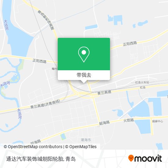 通达汽车装饰城朝阳轮胎地图