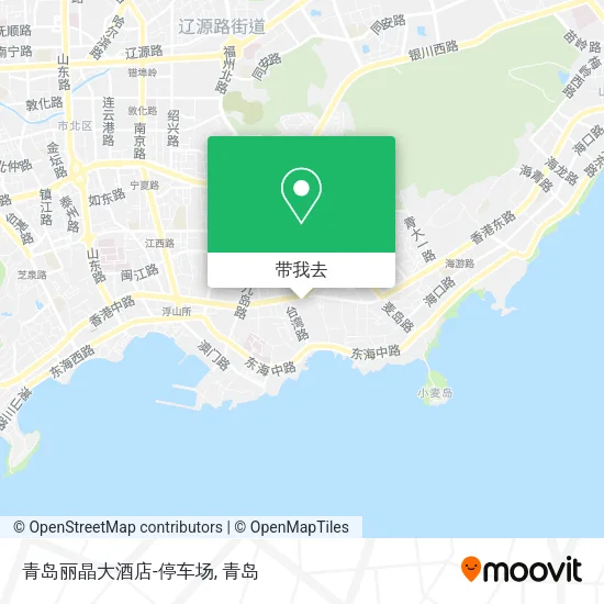 青岛丽晶大酒店-停车场地图