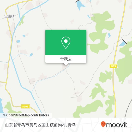 山东省青岛市黄岛区宝山镇前沟村地图