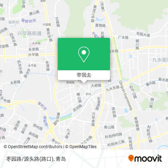 枣园路/源头路(路口)地图