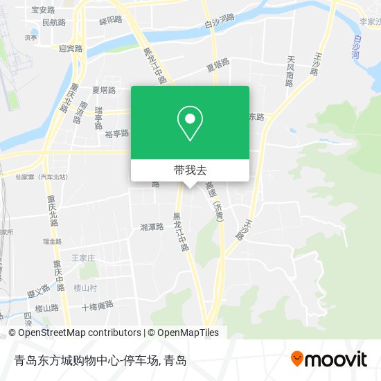 青岛东方城购物中心-停车场地图
