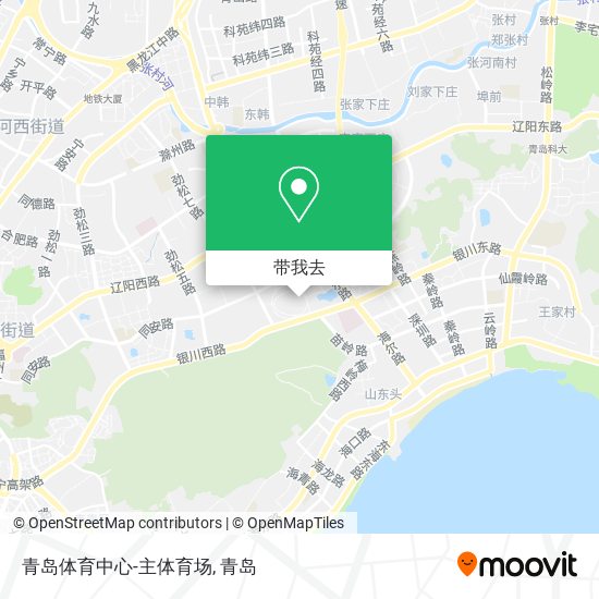 青岛体育中心-主体育场地图