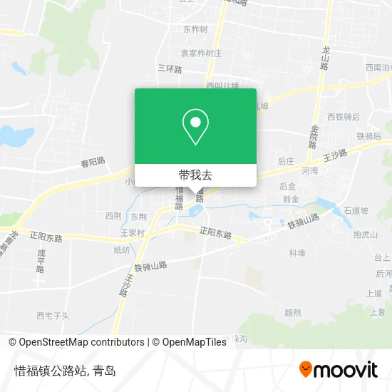 惜福镇公路站地图