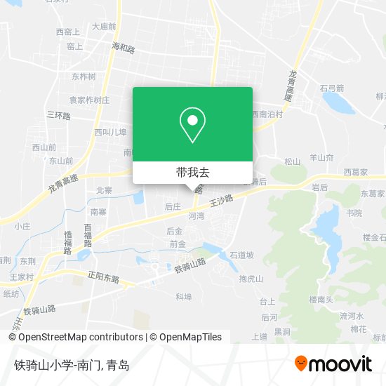 铁骑山小学-南门地图