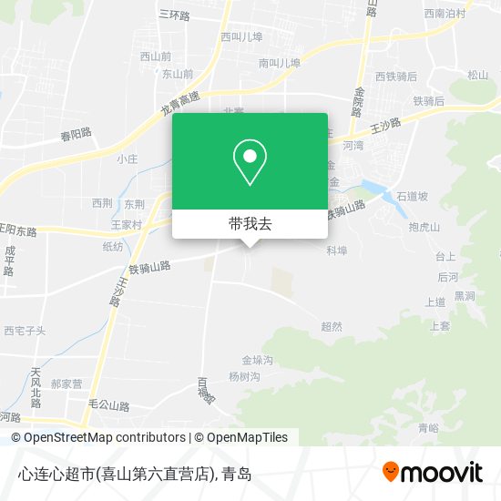 心连心超市(喜山第六直营店)地图