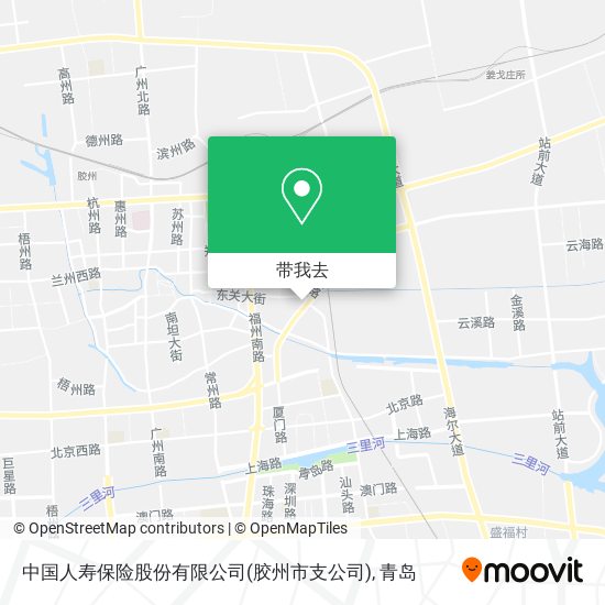 中国人寿保险股份有限公司(胶州市支公司)地图