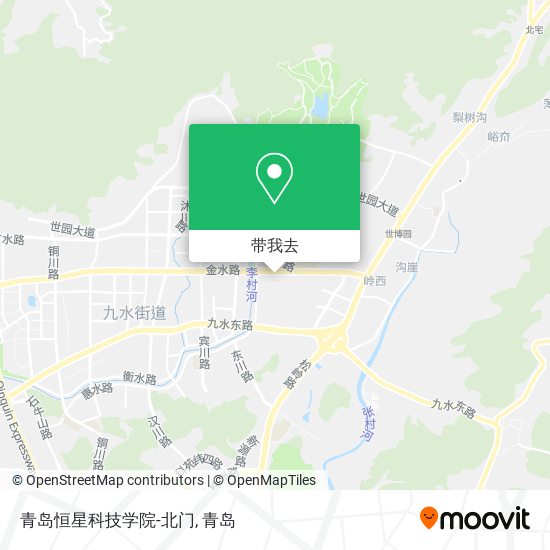 青岛恒星科技学院-北门地图