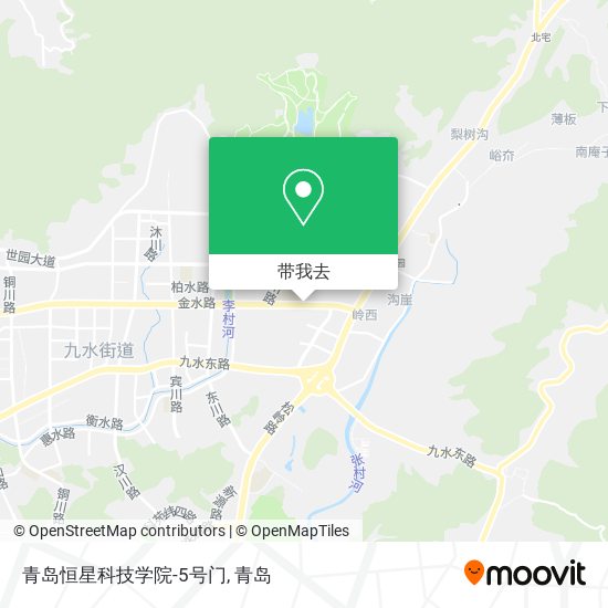青岛恒星科技学院-5号门地图