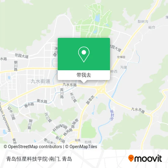 青岛恒星科技学院-南门地图