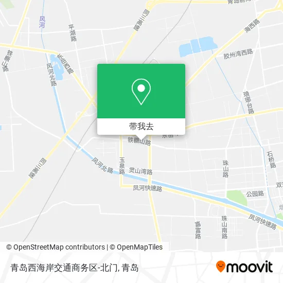 青岛西海岸交通商务区-北门地图