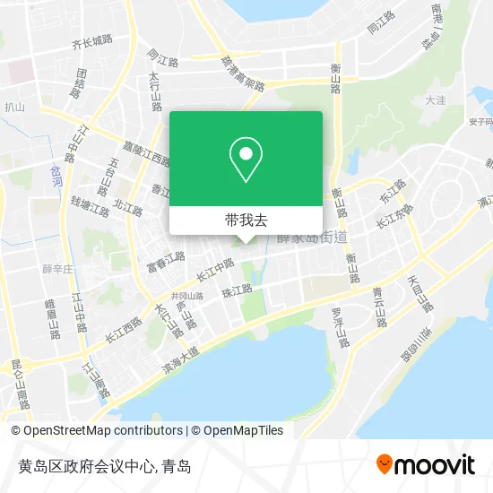黄岛区政府会议中心地图