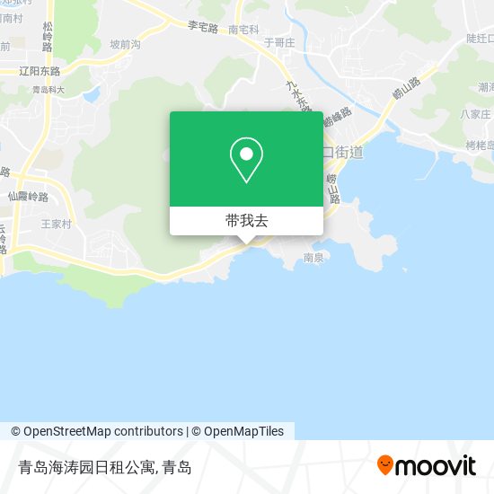 青岛海涛园日租公寓地图