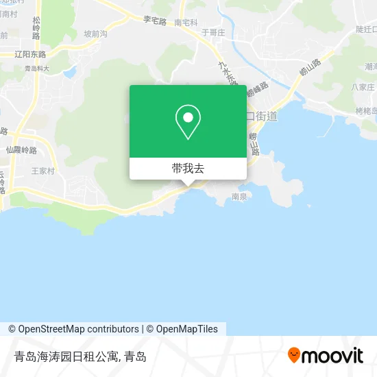 青岛海涛园日租公寓地图